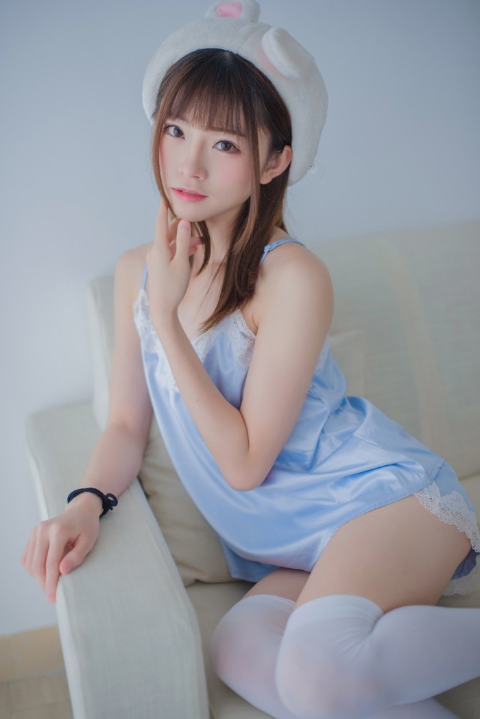 风之领域精品写真@No.172 迷你吊带蓝色睡衣 [70P/185MB]插图2