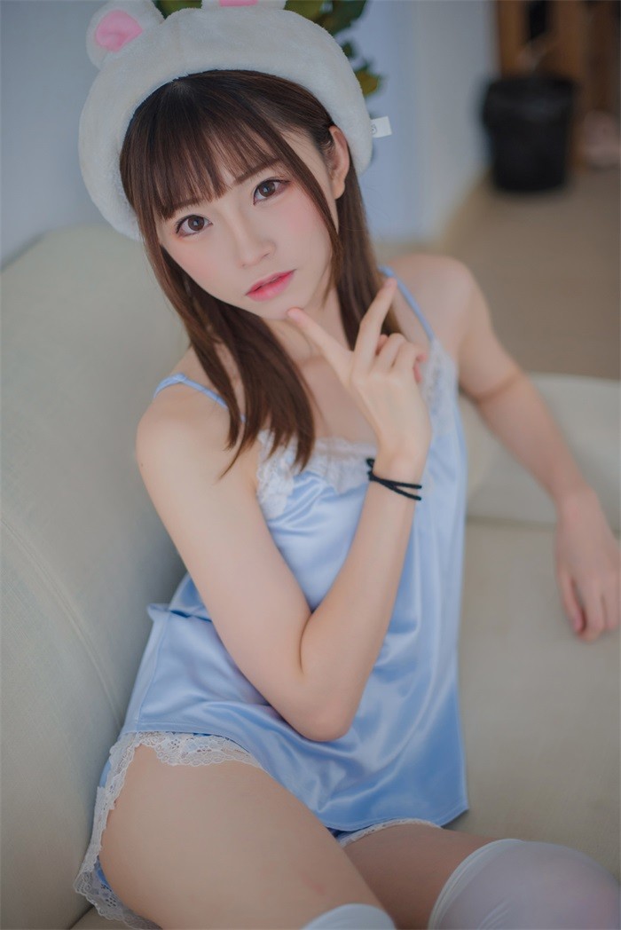 风之领域精品写真@No.172 迷你吊带蓝色睡衣 [70P/185MB]插图1