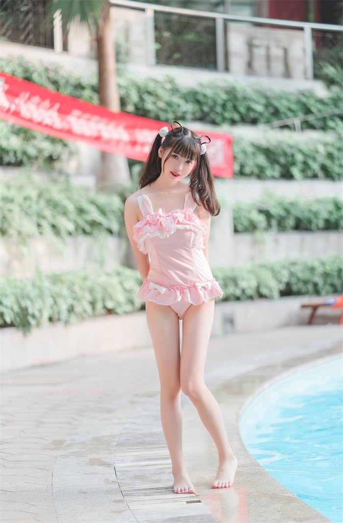 风之领域精品写真@No.173 粉色兔子泳装少女 [41P/266MB]插图1