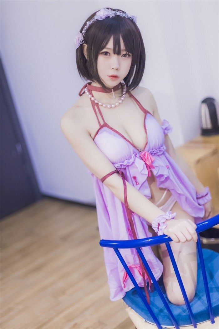 风之领域精品写真@No.201 紫色薄沙睡裙 [39P/516MB]插图2