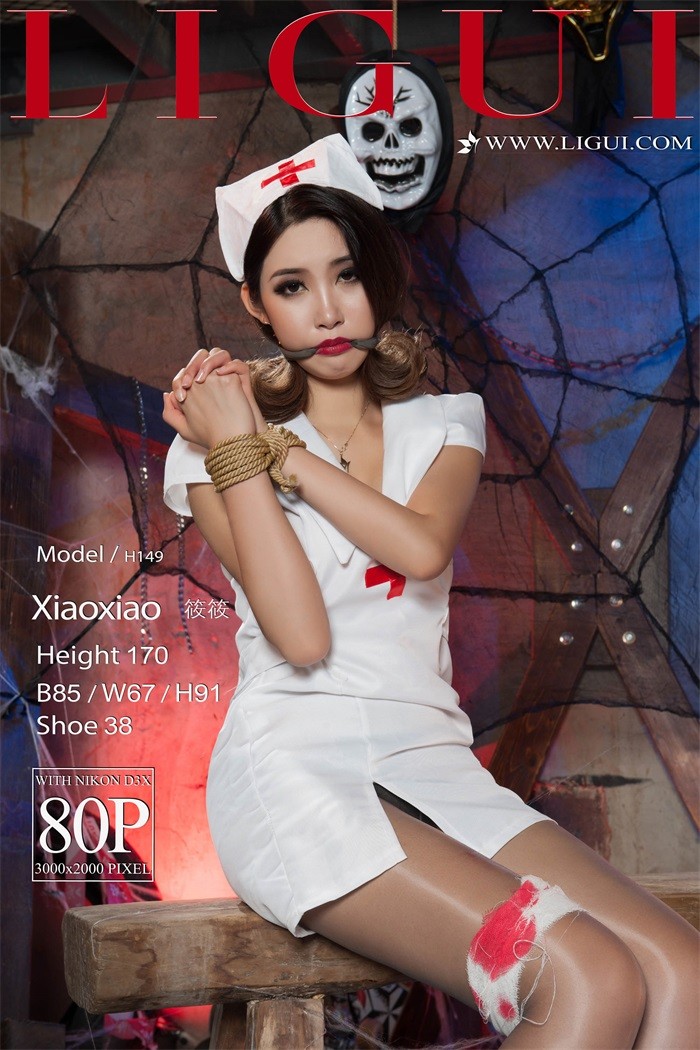 [Ligui丽柜] 2018.08.10 灰丝小互士 Model 筱筱 [80+1P/40MB]插图