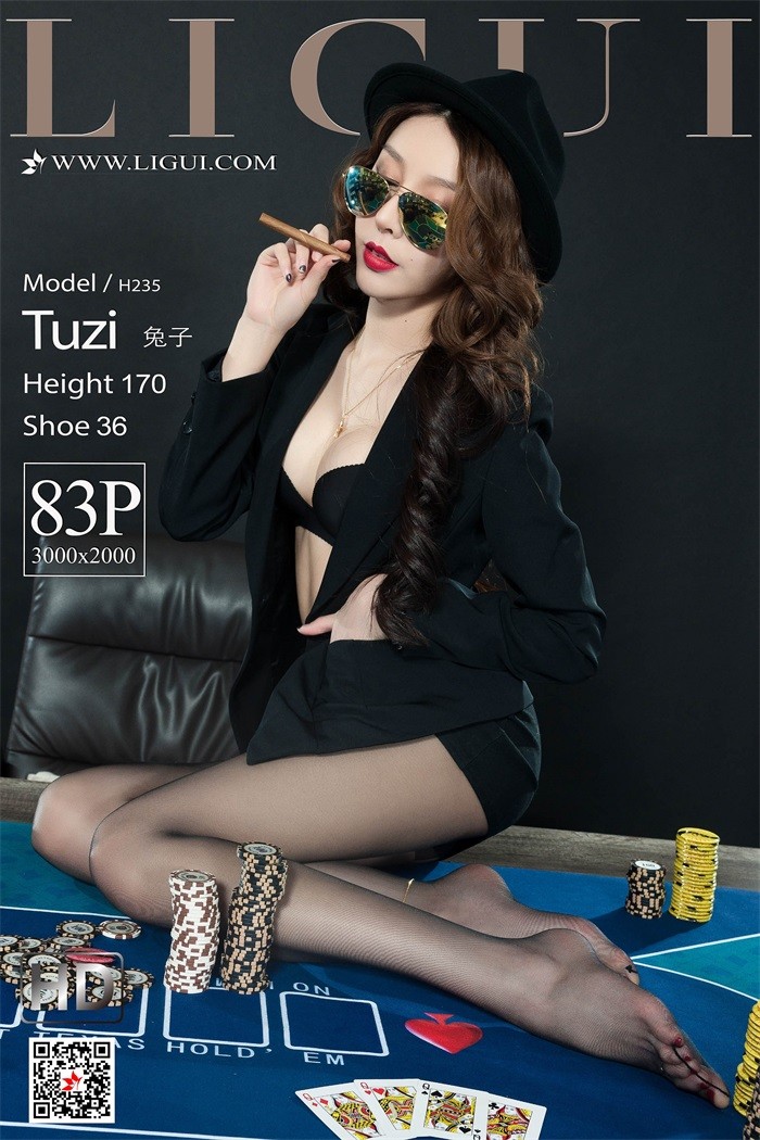 [Ligui丽柜] 2019.07.31 雪茄黑丝 Model 兔子 [83P/56.8MB]插图