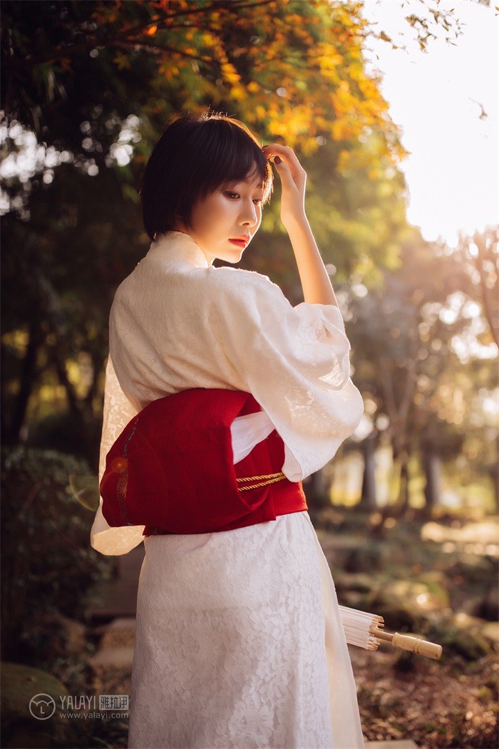 [YALAYI雅拉伊] 2018.12.04 No.136 夕阳下的和风少女 静静 [46P/609MB]插图1