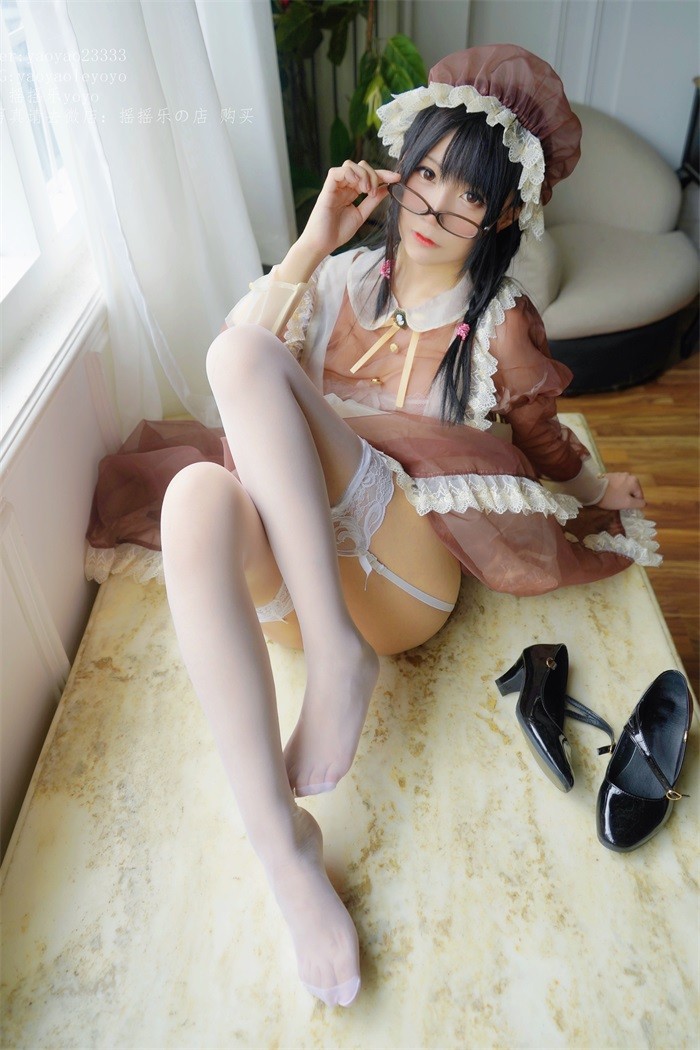 微博红人@软妹摇摇乐 透明白丝钕仆 [136P/9V/978MB]插图1