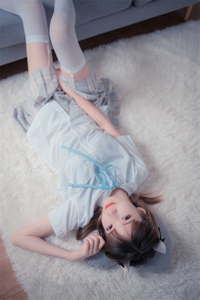 风之领域精品写真@No.065 格子裙吊带白丝 [46P/232MB]插图2