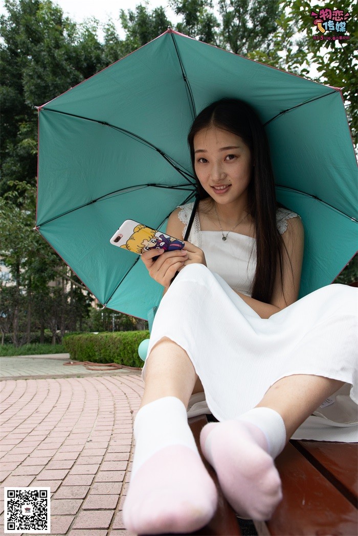 勿恋传媒 No.037 海边的白百合公园长椅休闲镁足[164P/1V/795MB]插图