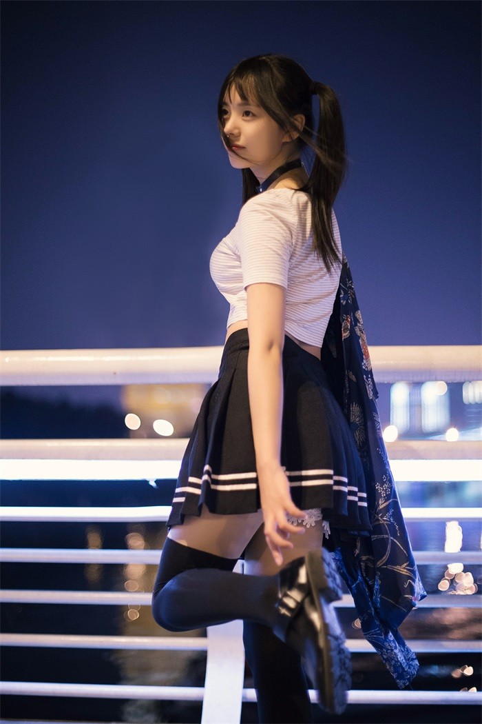 微博红人@小野妹字w 天桥边清纯双马尾女友 [23P/77.1MB]插图1