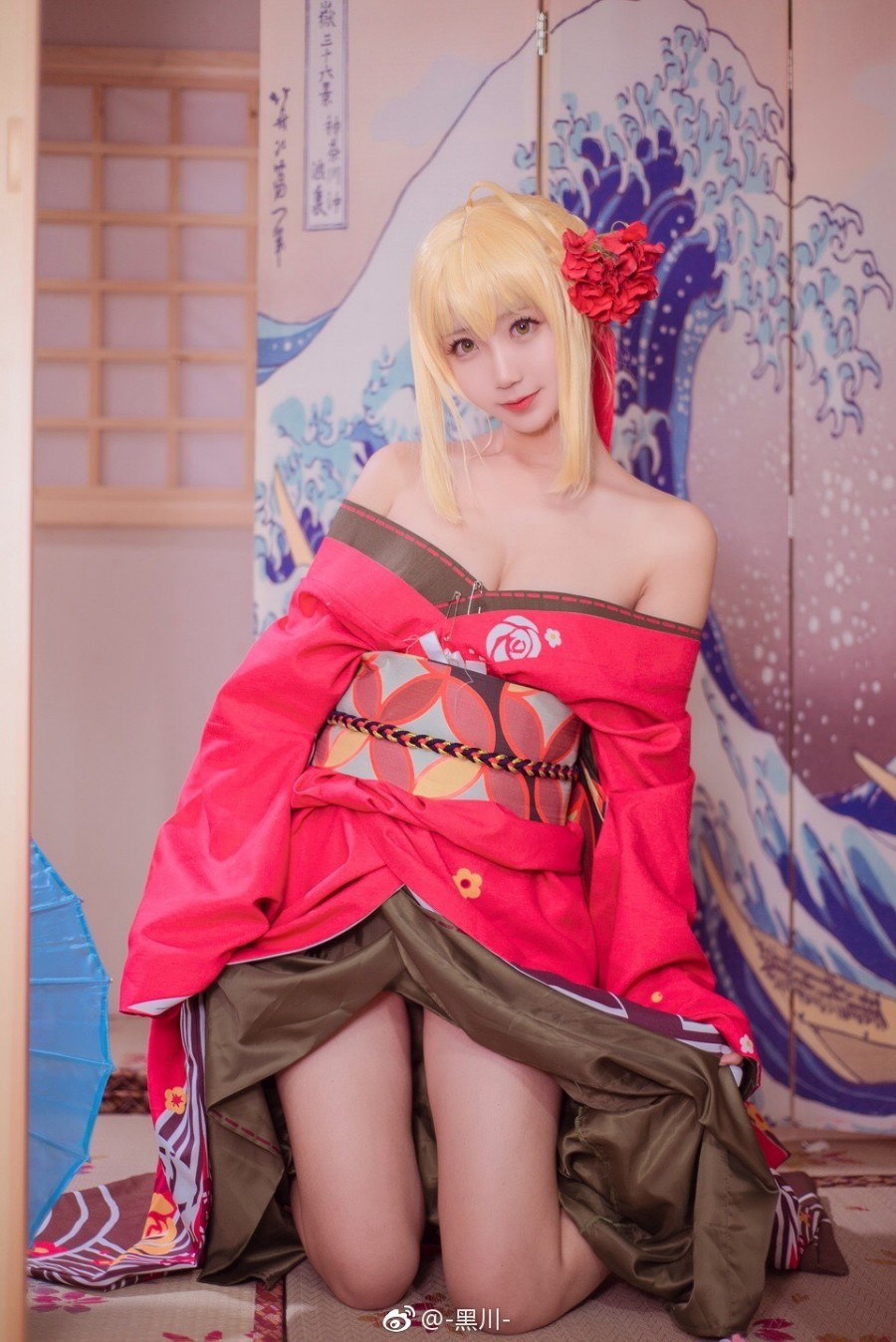 逆天颜值Coser「黑川」呆萌模样让粉丝瞬间恋爱了！插图3