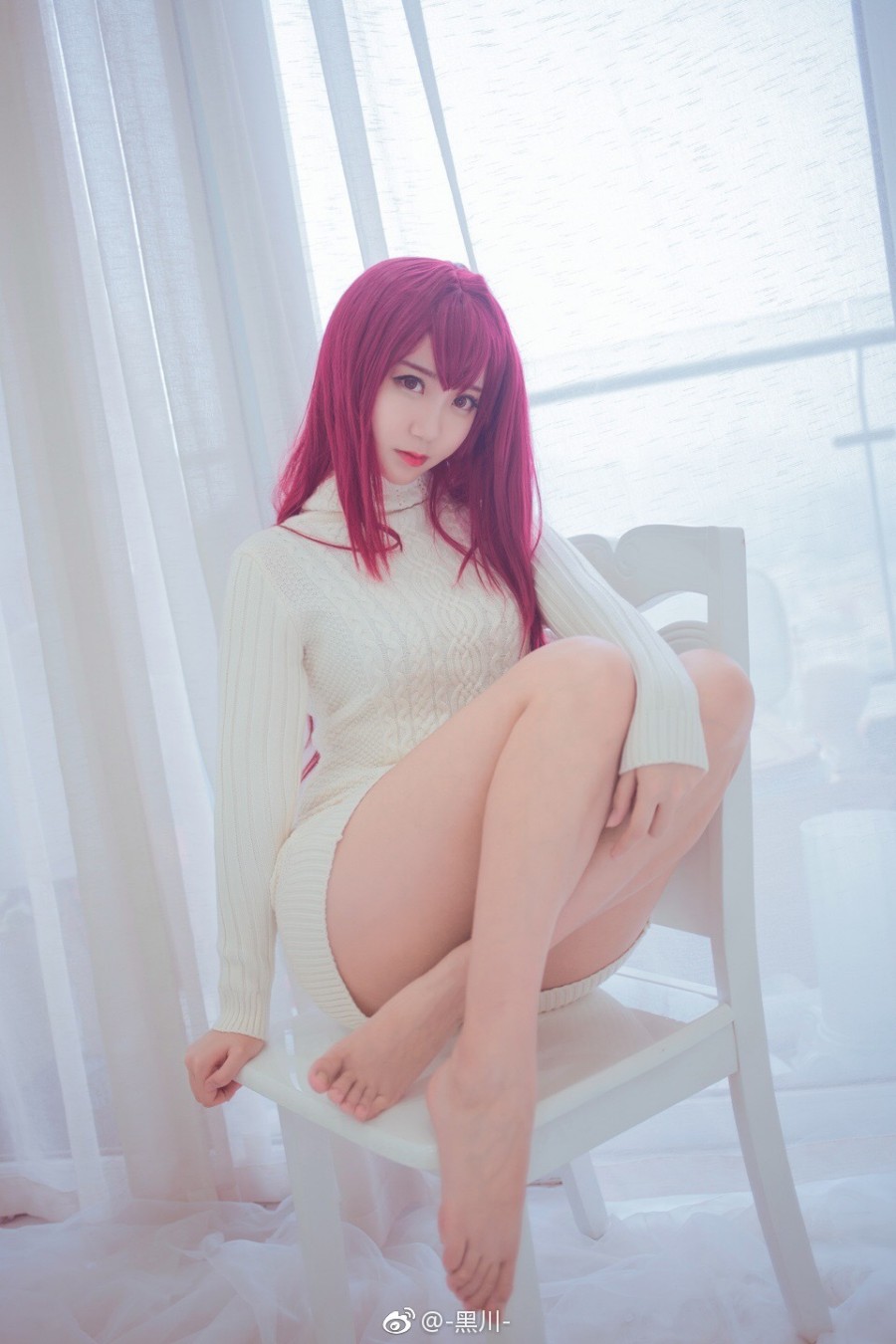 逆天颜值Coser「黑川」呆萌模样让粉丝瞬间恋爱了！插图10