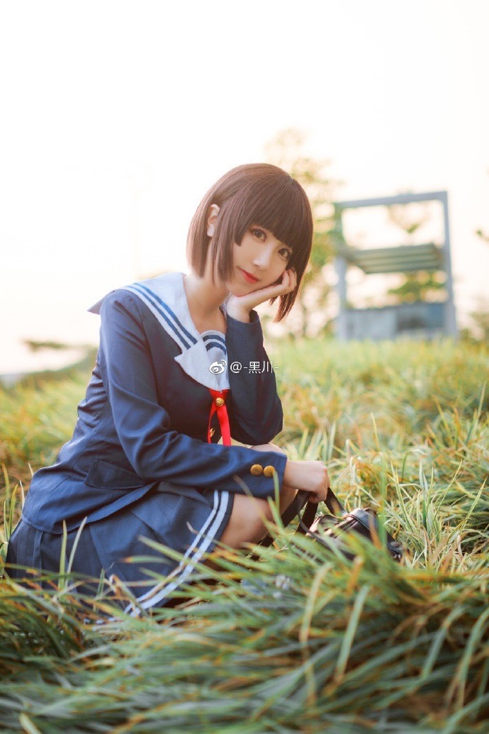 逆天颜值Coser「黑川」呆萌模样让粉丝瞬间恋爱了！插图1