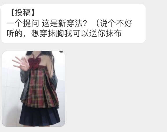 最新潮流?《女高中生JK至服新穿法》裙子秒变上衣惹争议!插图5 最新潮流?《女高中生JK至服新穿法》裙子秒变上衣惹争议!插图5