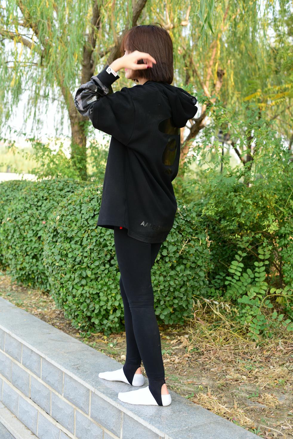 开膛手195期舞蹈生帆布鞋白棉袜 [303P/1V/1.71G]插图3