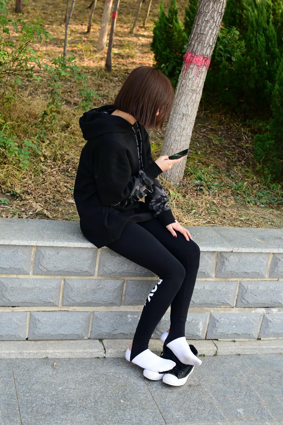 开膛手195期舞蹈生帆布鞋白棉袜 [303P/1V/1.71G]插图8