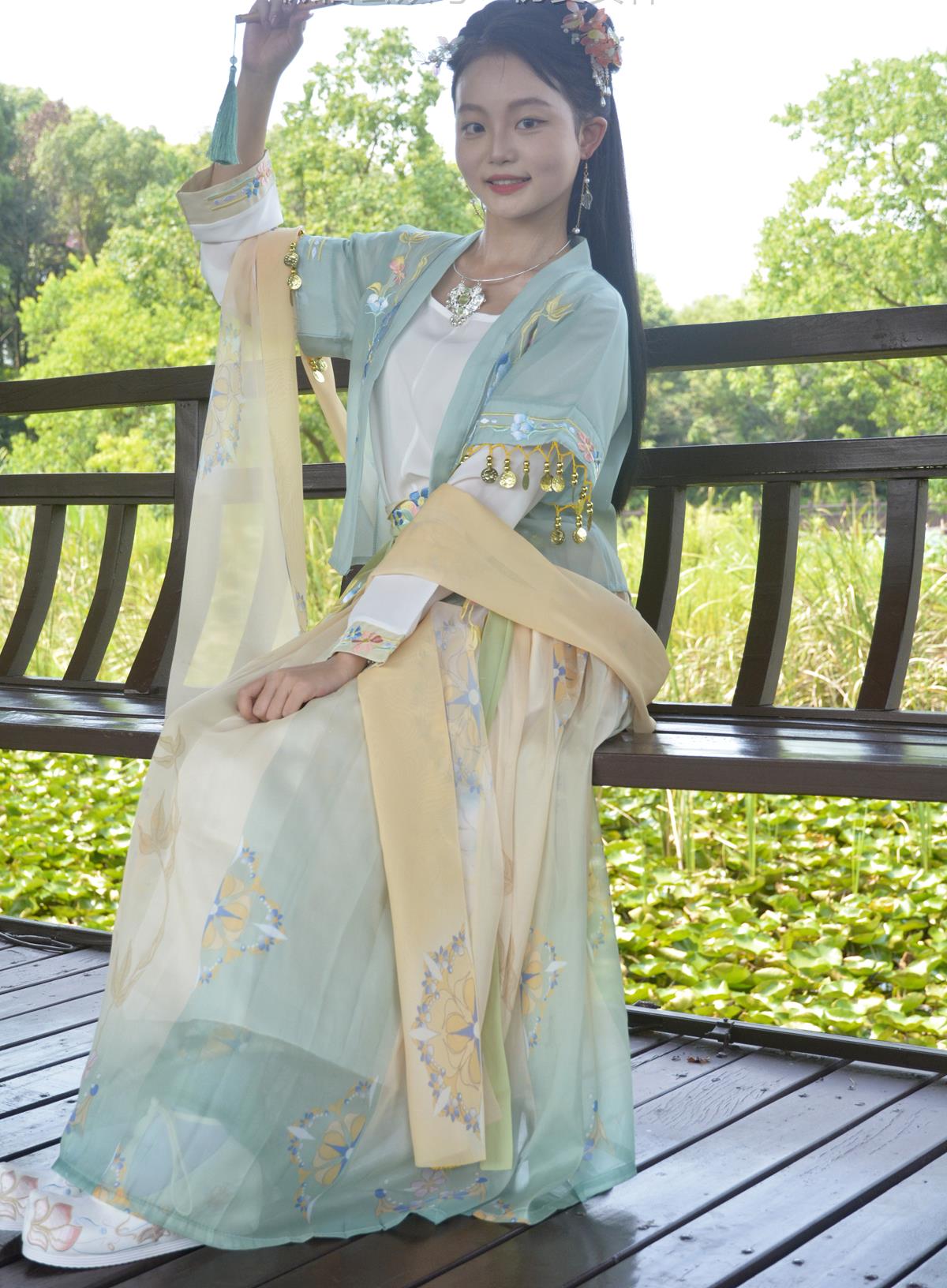 初夏女神 097 双双荷花仙子趁着荷花盛开的季节赶紧拍一套汉元素古装 [149P/1V/10.1G]插图4