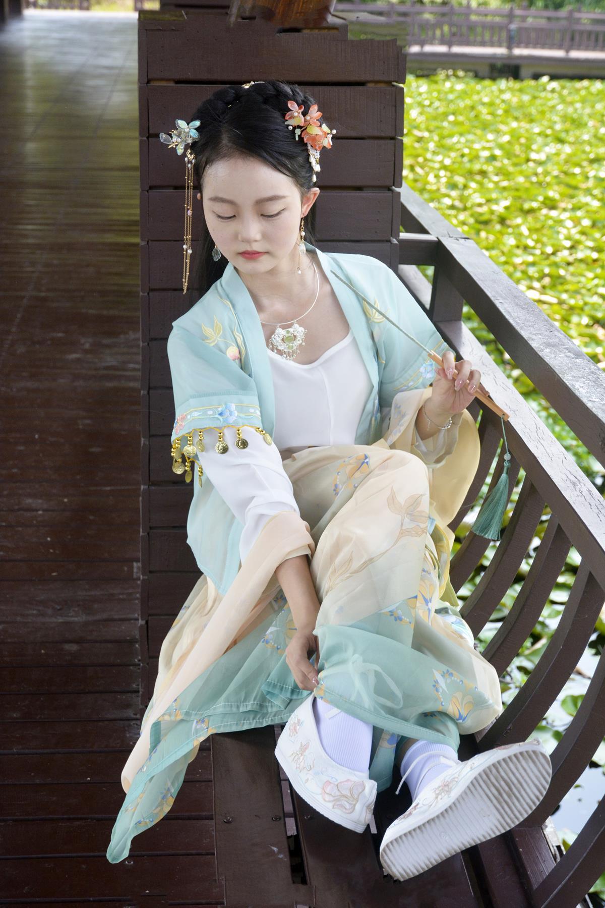 初夏女神 097 双双荷花仙子趁着荷花盛开的季节赶紧拍一套汉元素古装 [149P/1V/10.1G]插图8