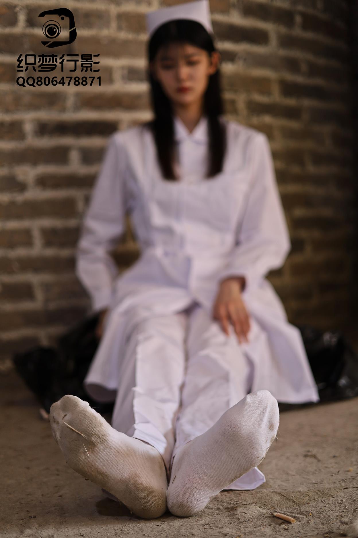 织梦映像 白衣苍颜互士装白袜子 [330P/2V/10.9G]插图