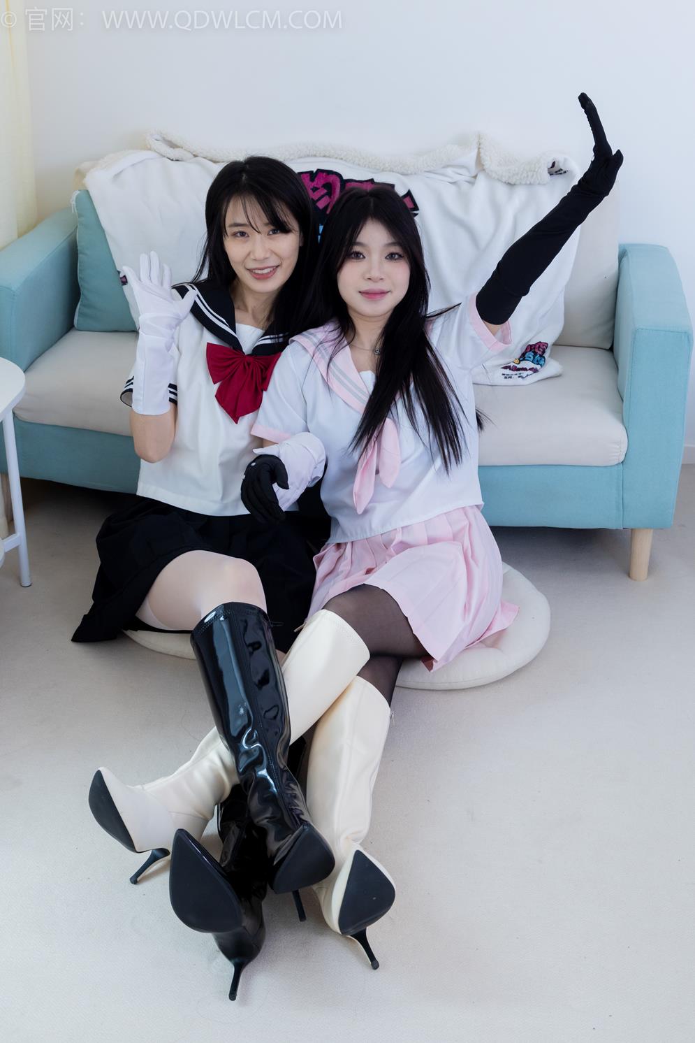 勿恋传媒 1869 菜菜闪闪龙舞九州两双鞋子黑丝脚尖加固款白丝裸足JK至服[200P/1V/7.09G]插图4