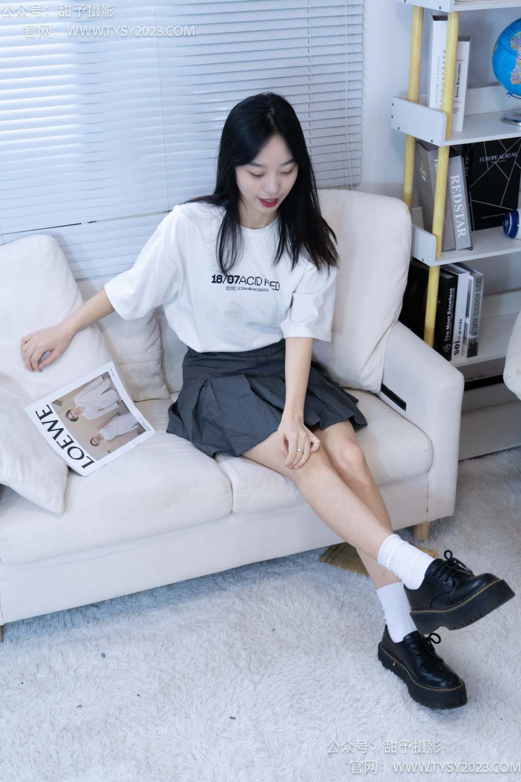 甜予摄影 008 艺艺-皮鞋、白棉袜、裸足[122P/2V/9.85GB]插图2