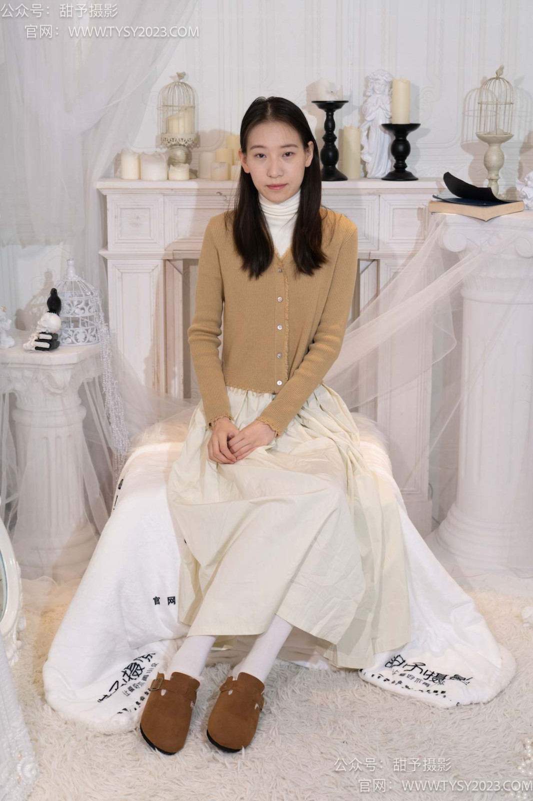 甜予摄影 013 帆帆-平底鞋、白棉袜、裸足[129P/2V/9.90GB]插图4