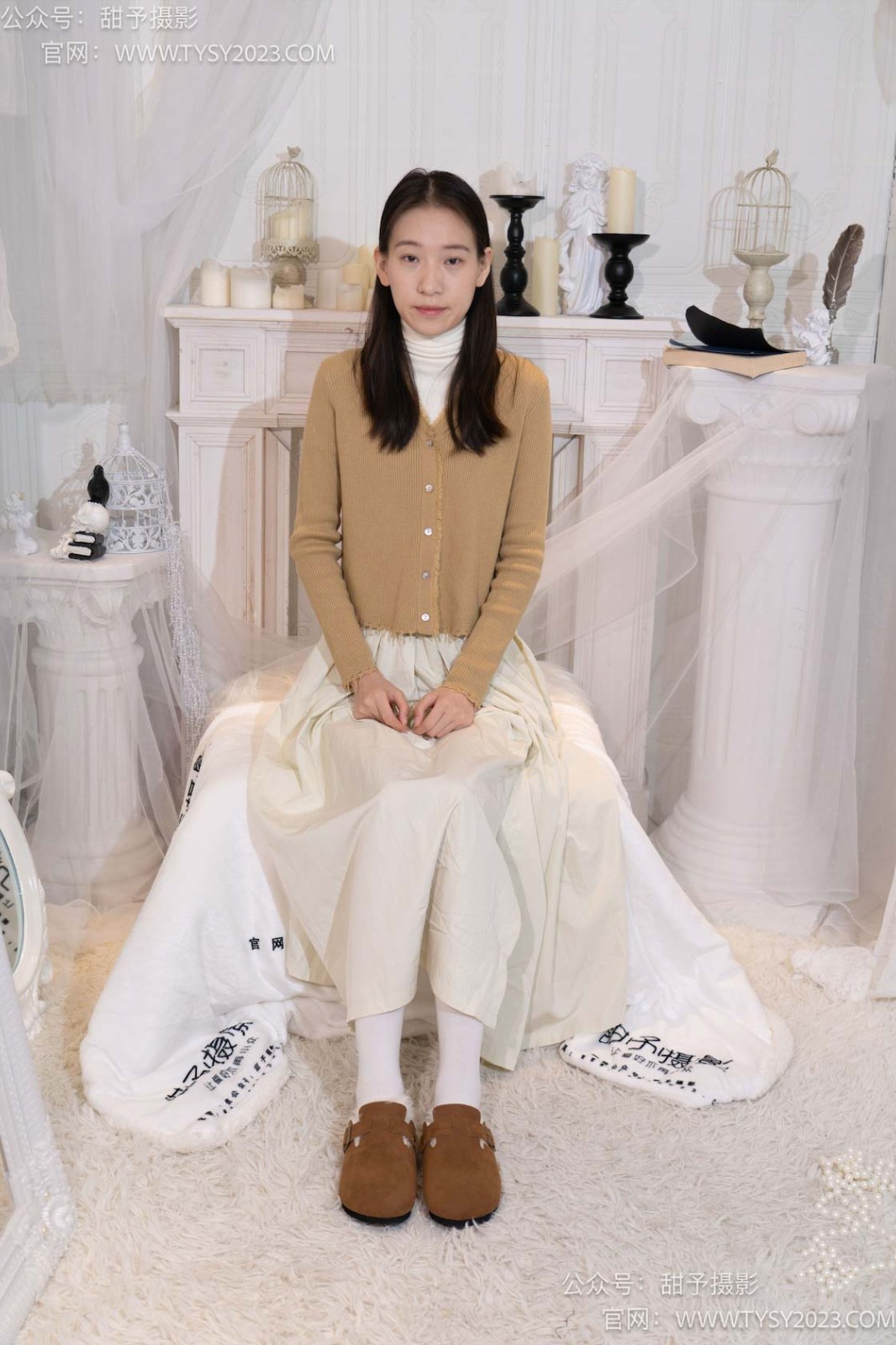 甜予摄影 013 帆帆-平底鞋、白棉袜、裸足[129P/2V/9.90GB]插图