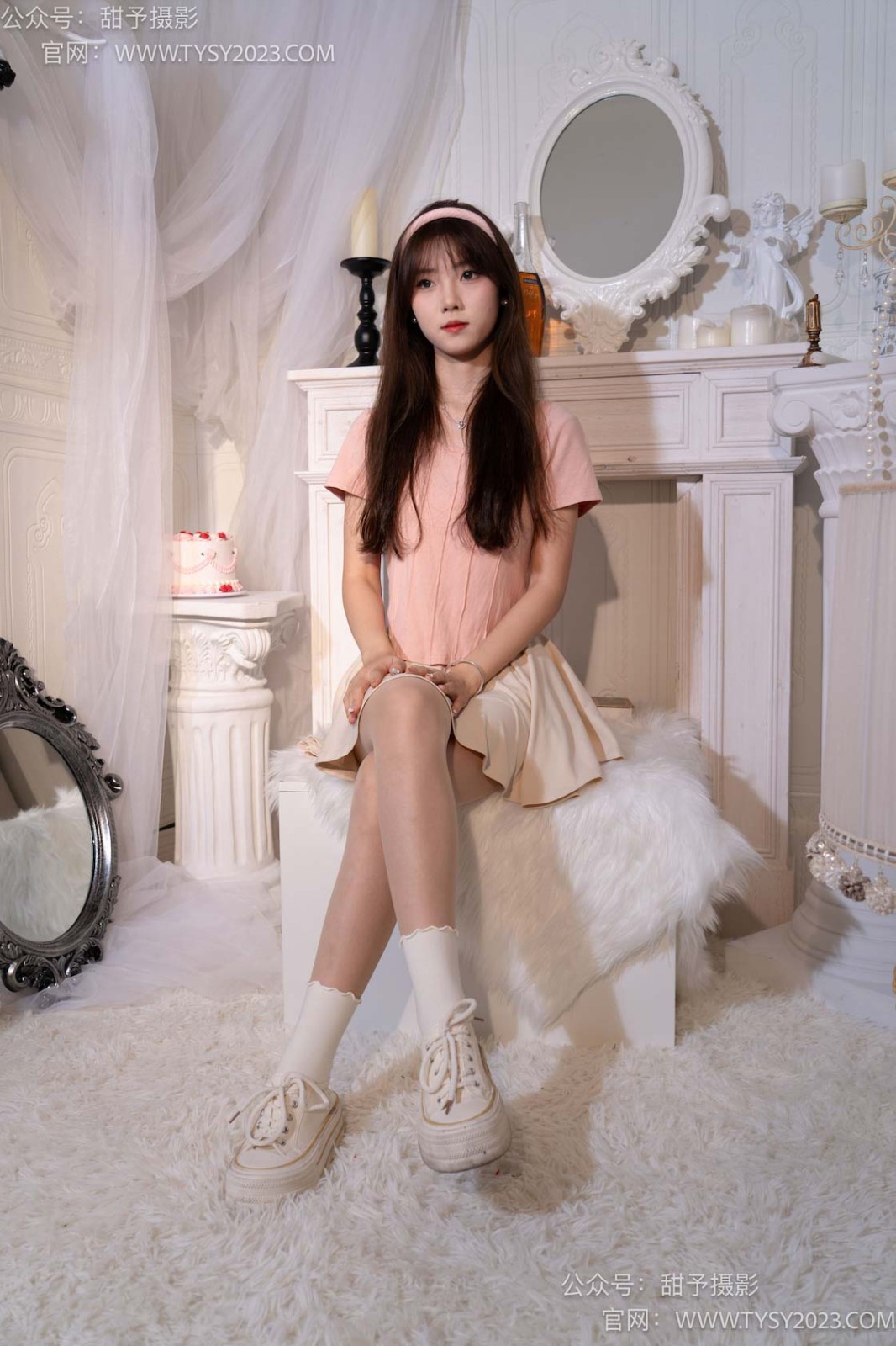 甜予摄影 015 璇璇-帆布鞋、白棉袜、肉丝（脚尖加固款）[142P/2V/10.30GB]插图