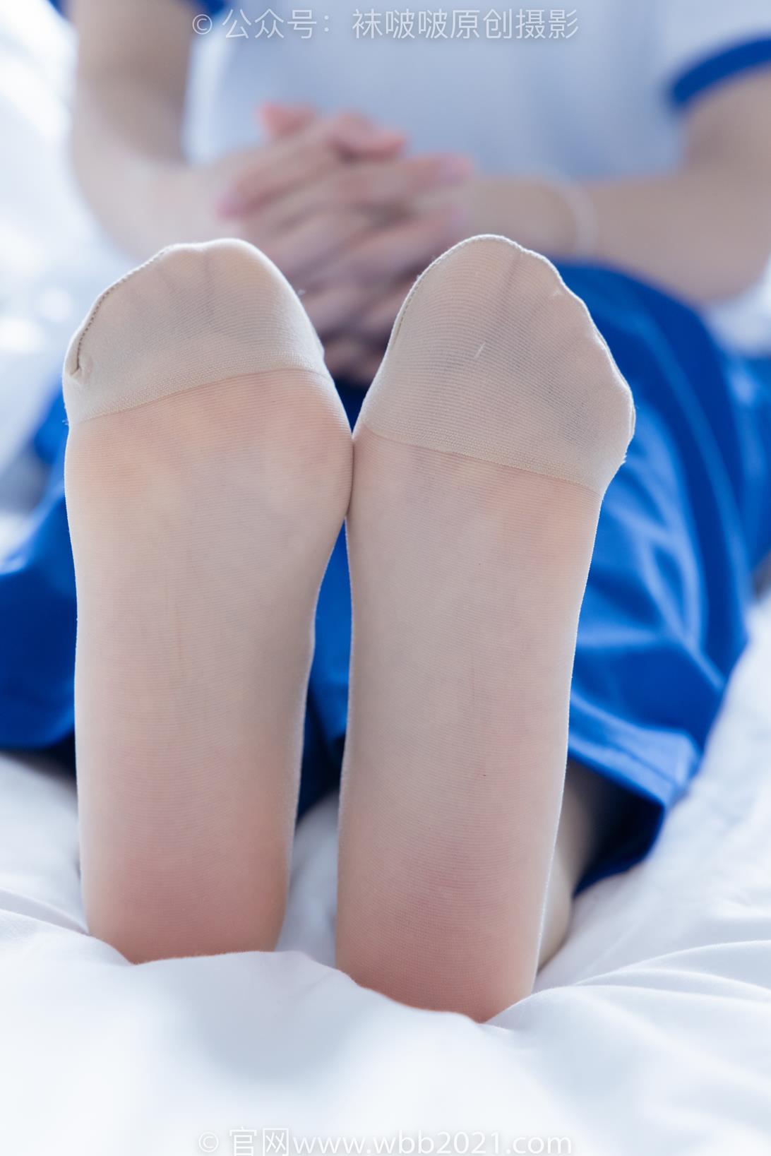 袜啵啵 351期 花絮版 甜甜圈板鞋白棉袜肉丝脚尖加固款校服库里丝[150P/1V/6.88GB]插图11