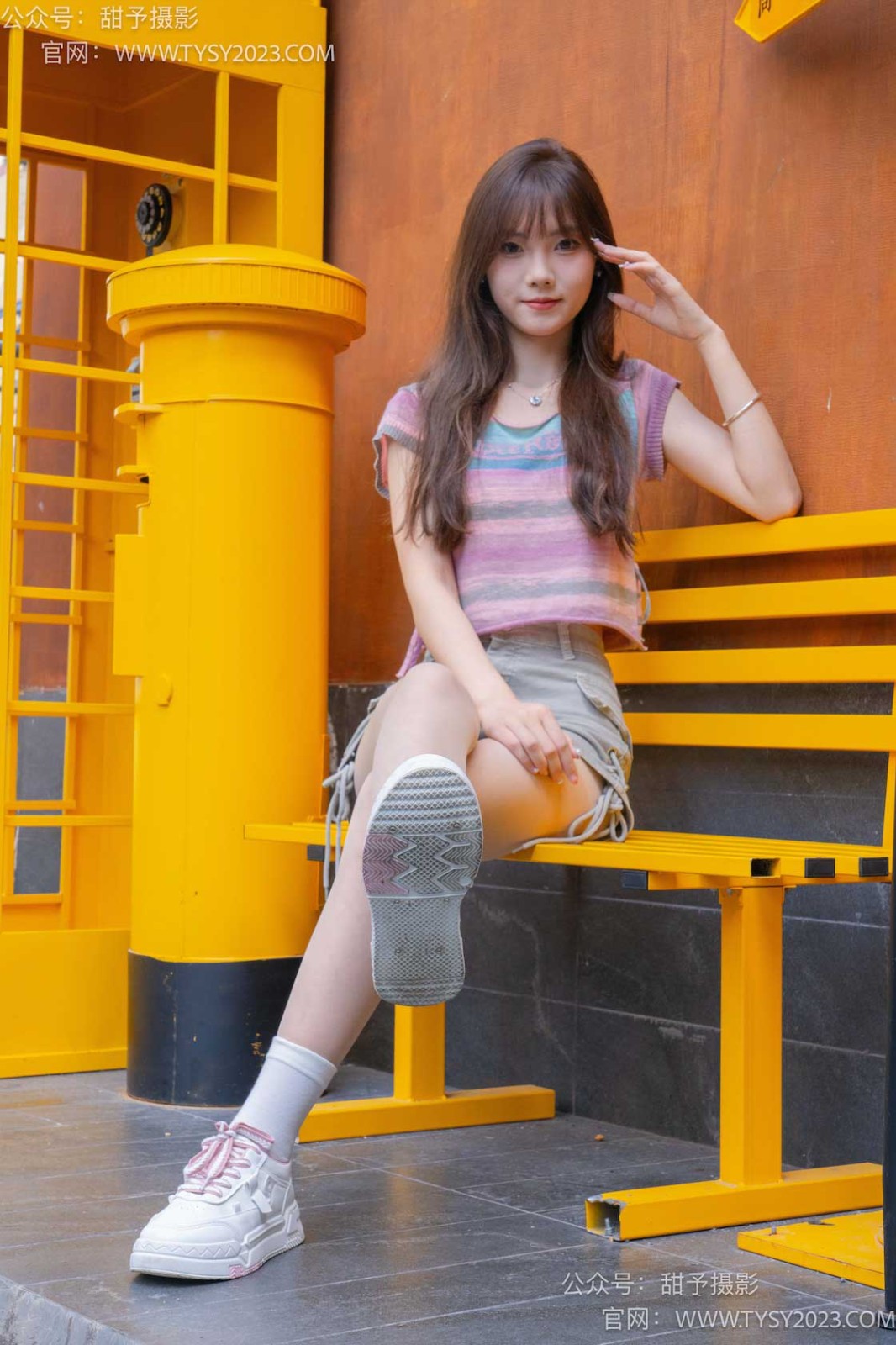 甜予摄影 NO.026 璇璇-板鞋、白棉袜、肉丝（脚尖加固款）[132P/2V/10.12GB]插图