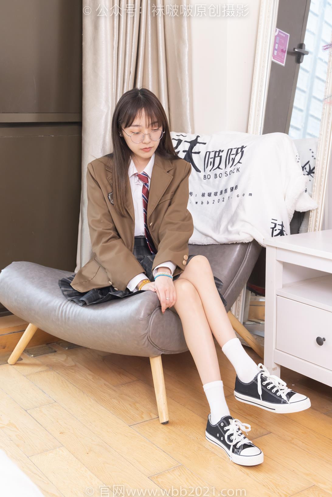 袜啵啵370期（超长花絮版）稚予帆布鞋白棉袜灰色船袜 [140P/1V/5.48G]插图3