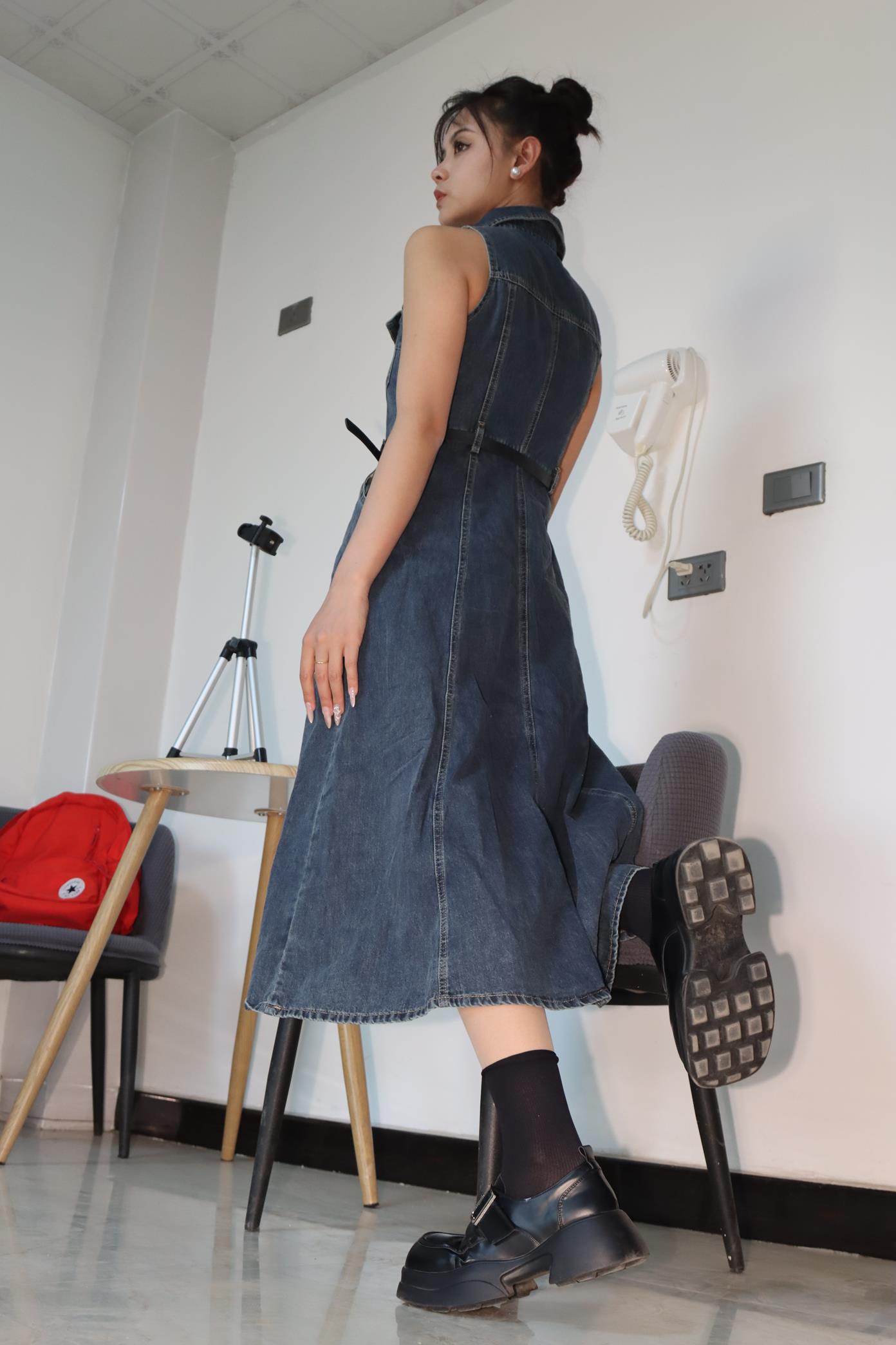 作者原创 第三期佳佳肉丝 脚高跟鞋黑皮鞋黑丝短袜[484P/6V/8.37GB]插图7