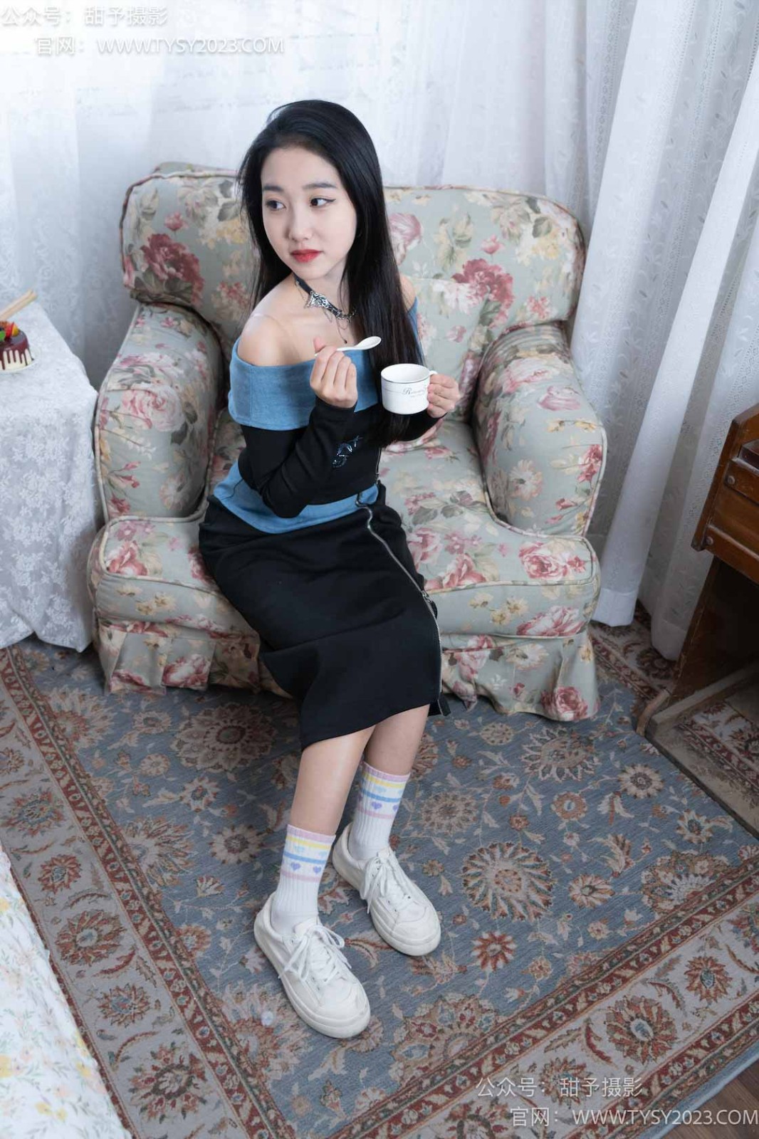 甜予摄影 NO.055 筱筱-板鞋、白棉袜、肉丝、裸足[116P/2V/9.70GB]插图1