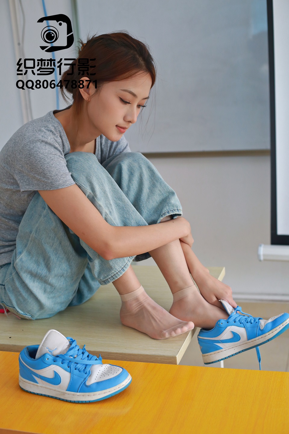 织梦映像 足下生辉-水岸风堤蓝AJ鞋 [309P/1V/7.54GB]插图1