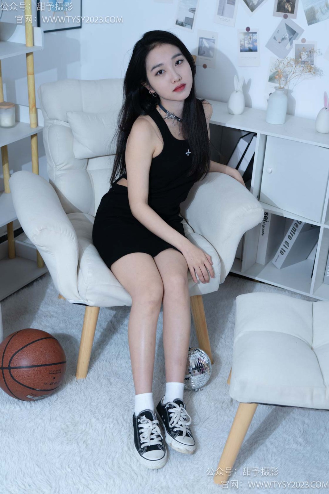 甜予摄影 NO.082 筱筱-帆布鞋、白棉袜、裸足[116P/2V/9.54GB]插图4