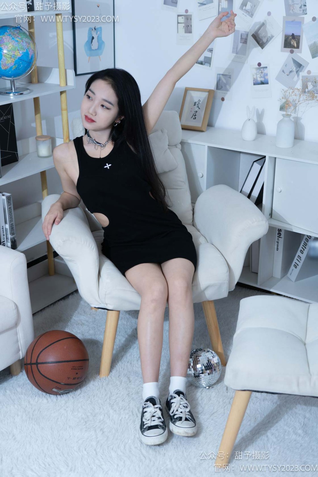 甜予摄影 NO.082 筱筱-帆布鞋、白棉袜、裸足[116P/2V/9.54GB]插图