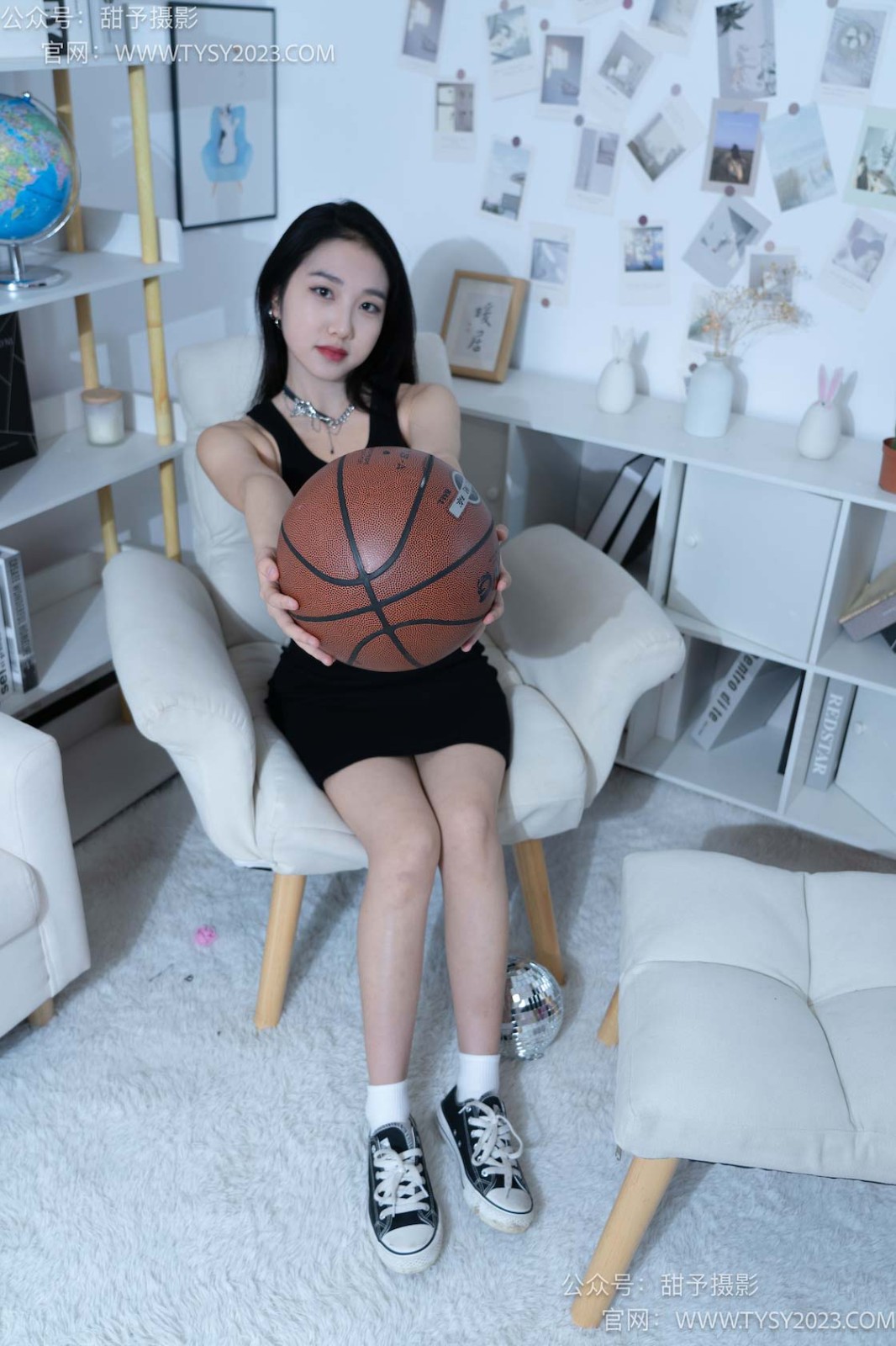 甜予摄影 NO.082 筱筱-帆布鞋、白棉袜、裸足[116P/2V/9.54GB]插图3