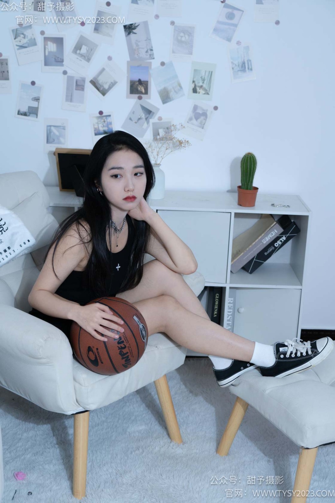 甜予摄影 NO.082 筱筱-帆布鞋、白棉袜、裸足[116P/2V/9.54GB]插图2