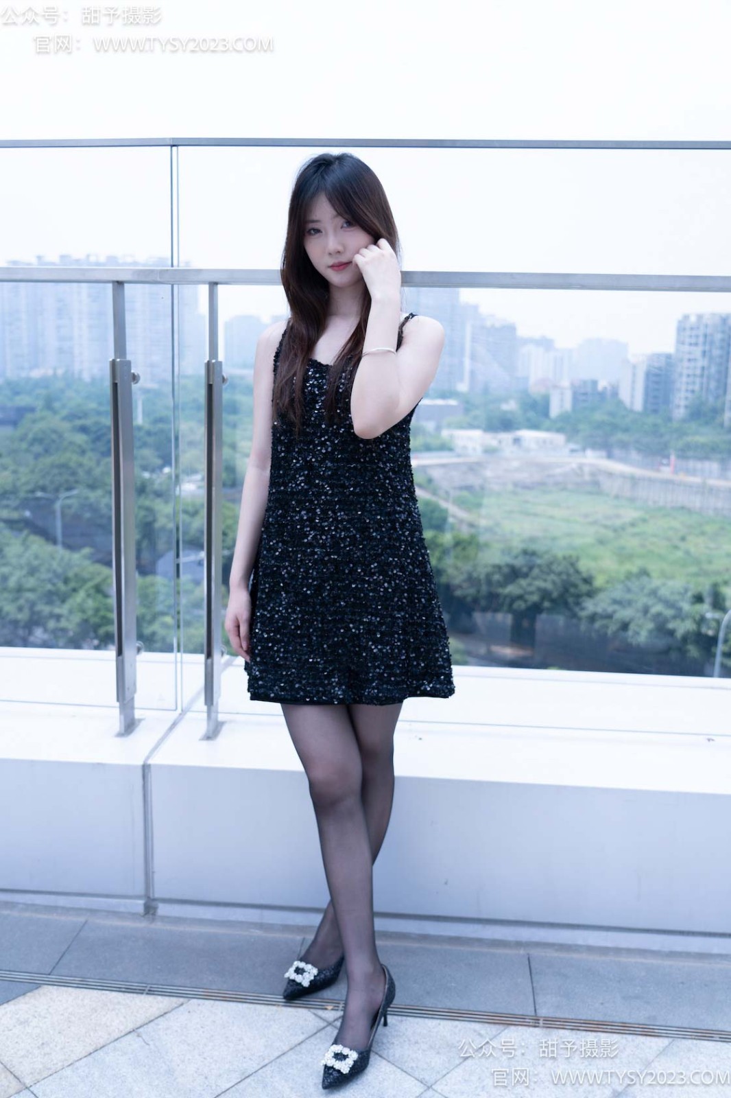 甜予摄影 NO.086 璇璇-高跟鞋油亮黑丝[153P/2V/10.49GB]插图4