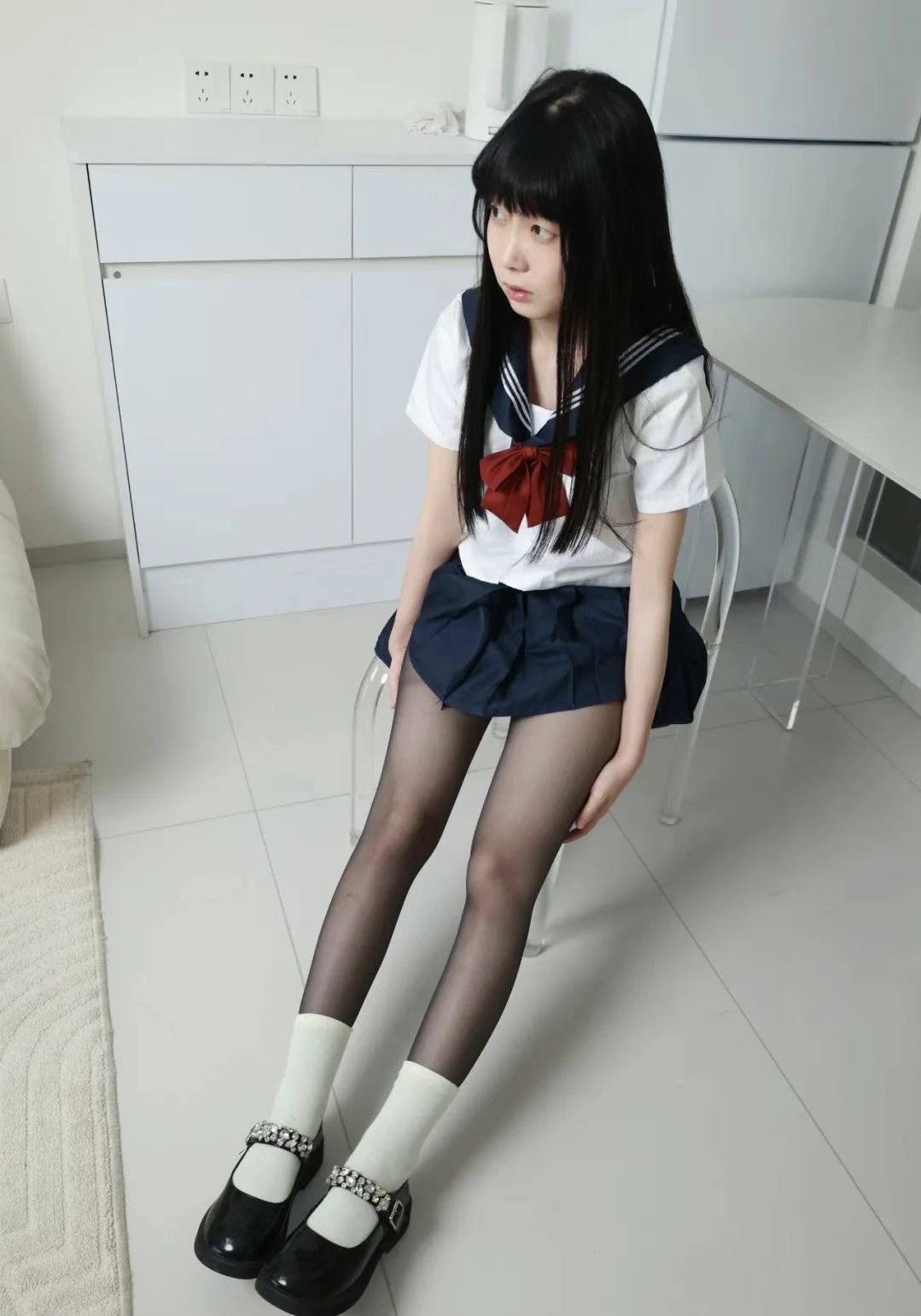 御足44期，jk玛丽珍鞋黑丝[115P/1V/4.16GB]插图1