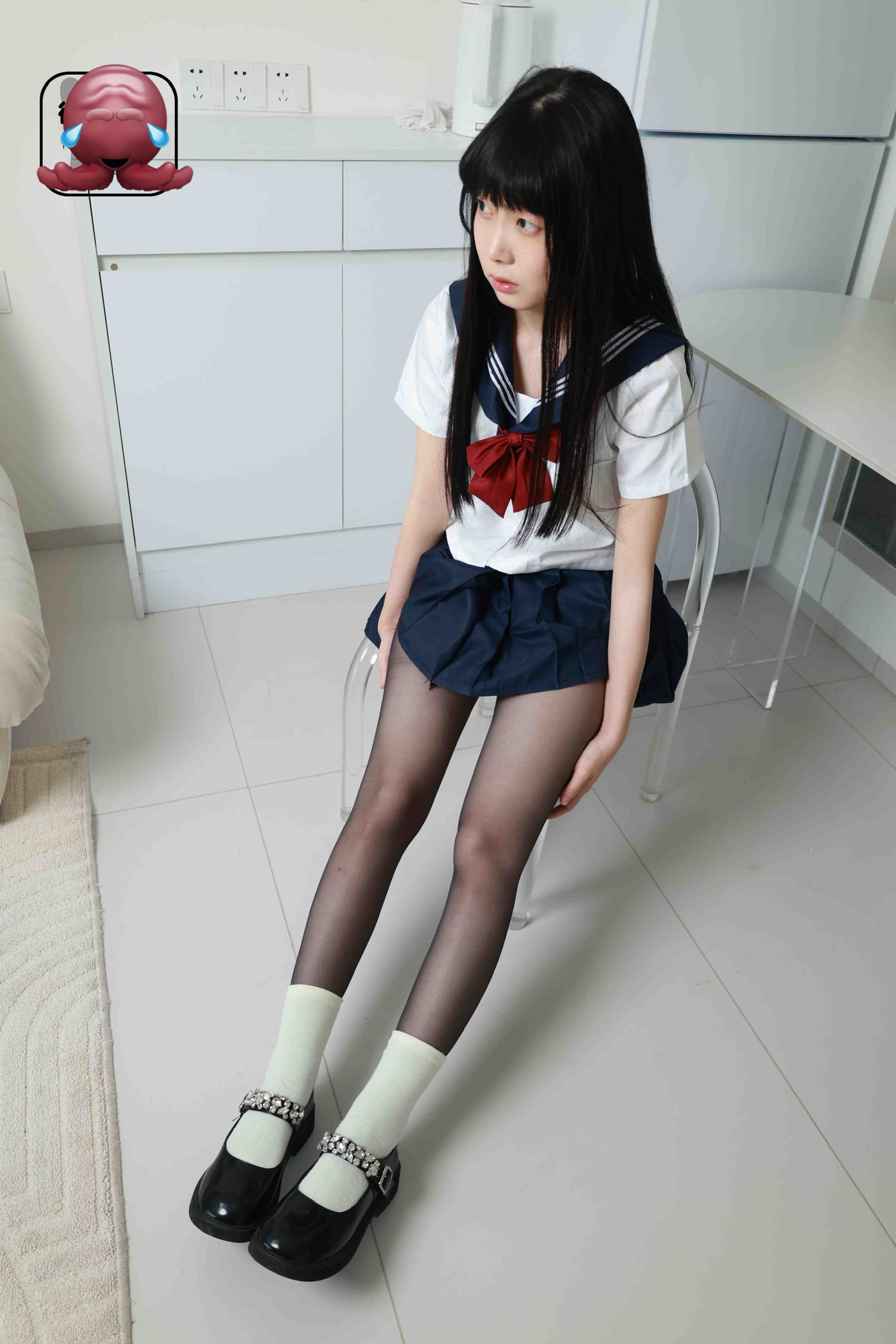 御足44期，jk玛丽珍鞋黑丝[115P/1V/4.16GB]插图2