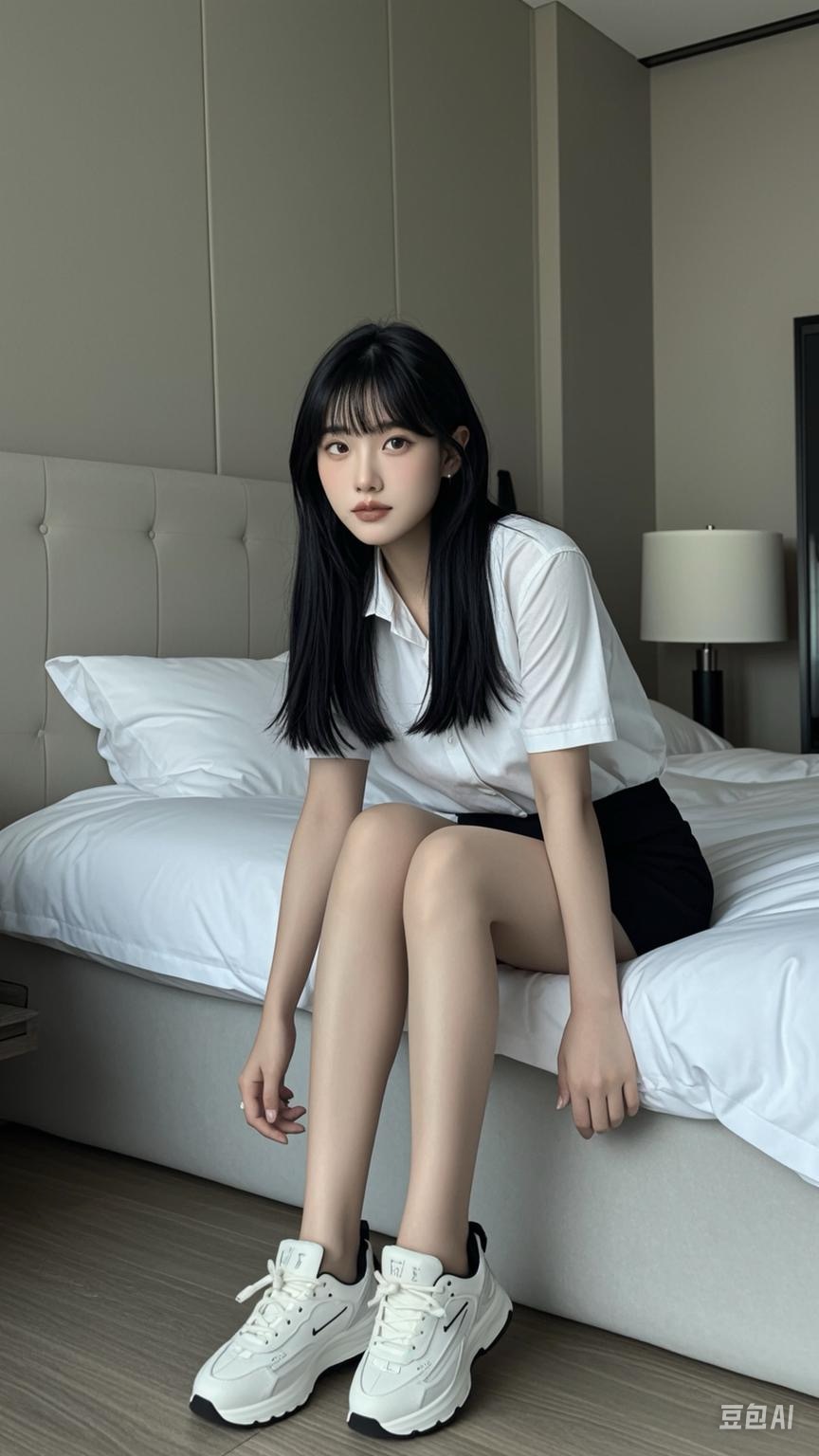 甜予摄影非官方AI版 NO.101 璇璇-OL至服、板鞋、高跟鞋、厚肉丝[146P/20.82MB]插图3