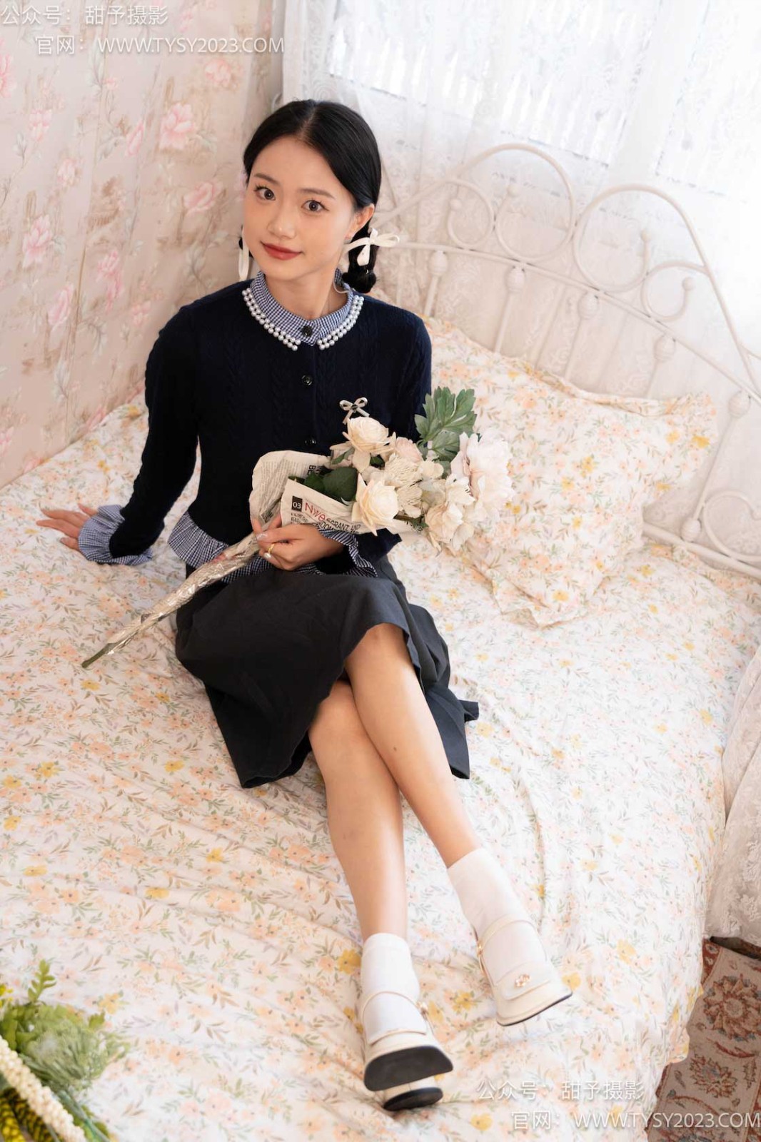 甜予摄影 NO.105 齐齐-高跟鞋、白棉袜、裸足[128P/2V/10.19GB]插图1