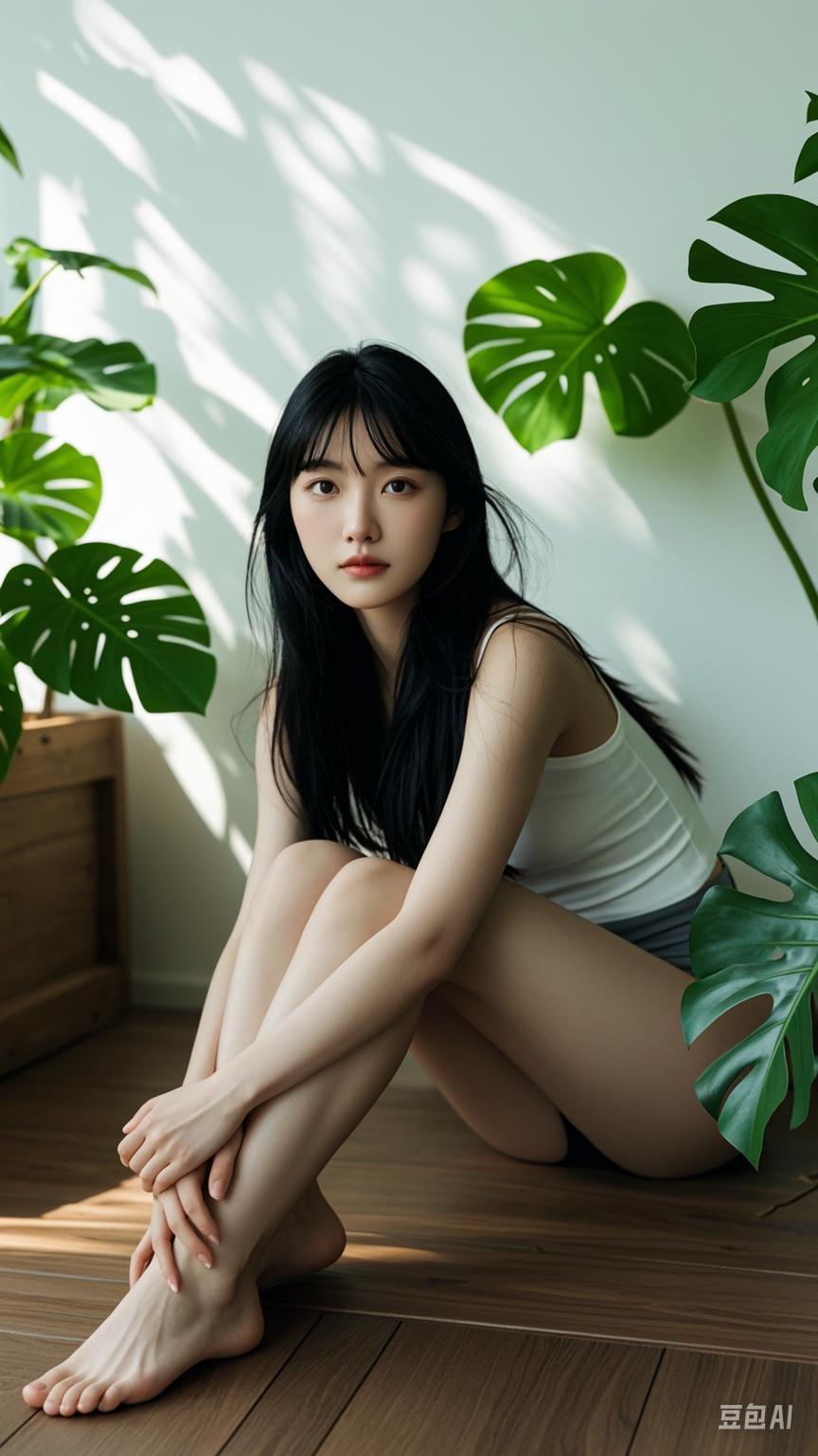 甜予摄影非官方AI版 NO.104 璇璇-帆布鞋、白棉袜、裸足、小人国剧情[142P/34.14MB]插图2