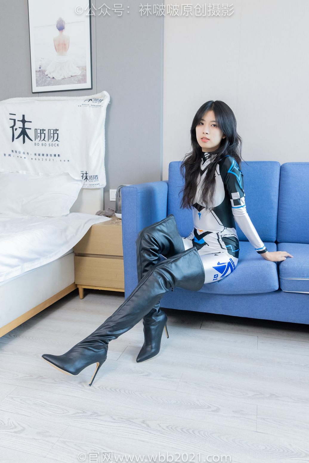 袜啵啵434期：奶油-cos服、两双靴子、薄肉丝（脚尖加固款）、薄黑丝（脚尖加固款）[155P/1V/7.61G]插图