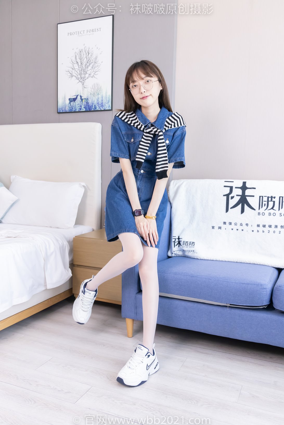 袜啵啵435期：稚予-板鞋、运动鞋、白丝（脚尖加固款）、肉丝（脚尖加固款） [150P/1V/6.25G]插图8