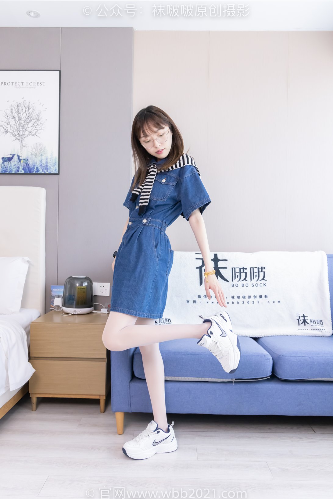 袜啵啵435期：稚予-板鞋、运动鞋、白丝（脚尖加固款）、肉丝（脚尖加固款） [150P/1V/6.25G]插图5