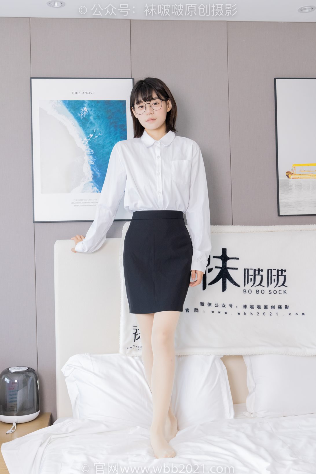 袜啵啵436期：糯米-OL至服、两双平底鞋、薄黑丝（脚尖透明款）、厚肉丝[150P/1V/6.51G]插图