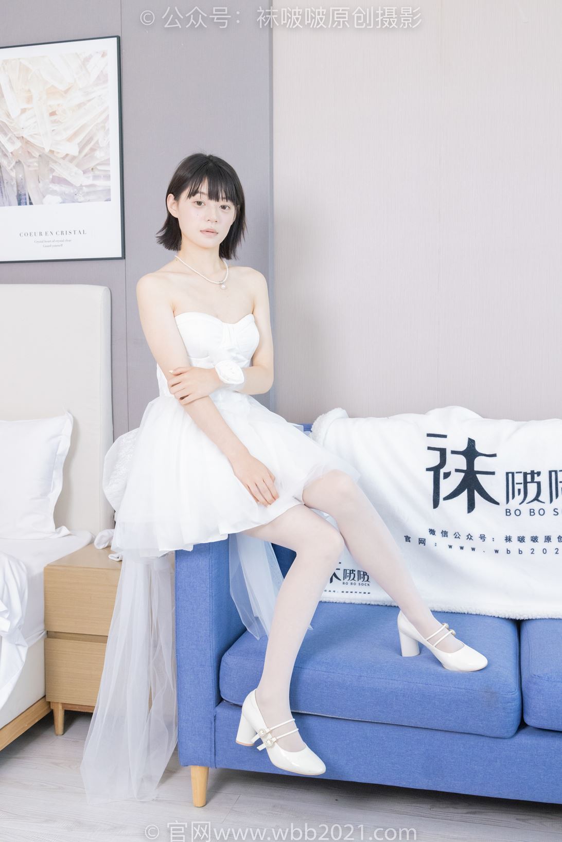 袜啵啵443期花絮版：糯米-高跟鞋、白丝（脚尖加固款）、裸足 [140P/1V/6.32G]插图