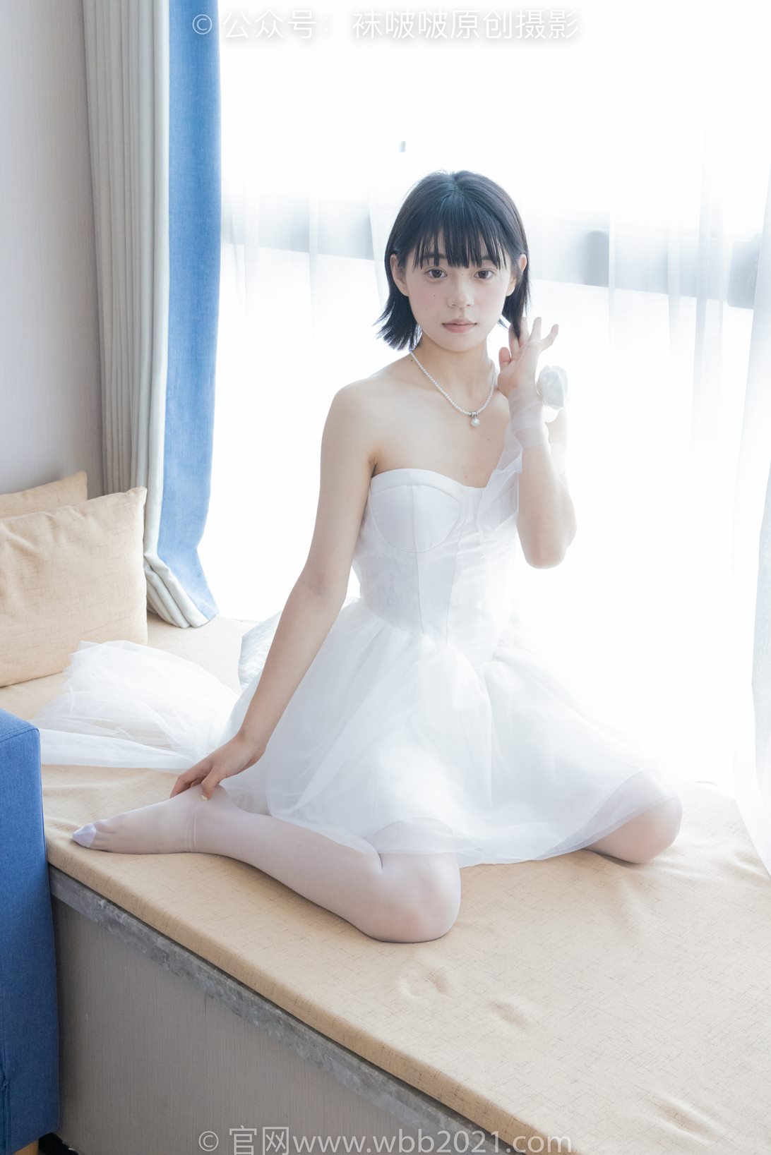 袜啵啵443期花絮版：糯米-高跟鞋、白丝（脚尖加固款）、裸足 [140P/1V/6.32G]插图5