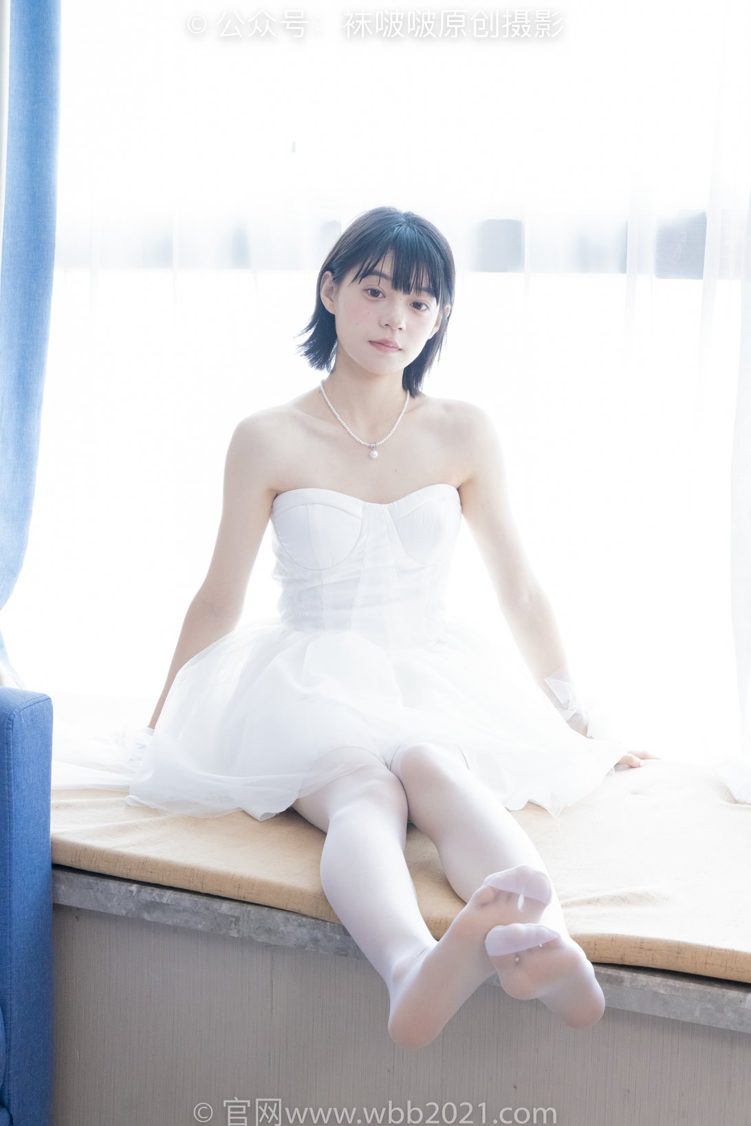 袜啵啵443期花絮版：糯米-高跟鞋、白丝（脚尖加固款）、裸足 [140P/1V/6.32G]插图2