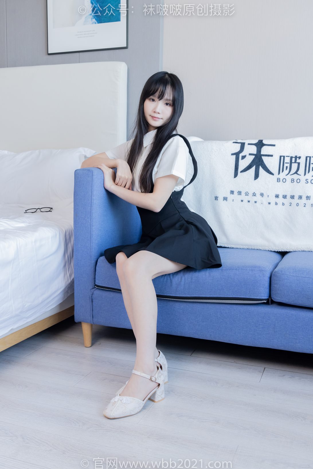 袜啵啵444期花絮：甜甜圈-两双高跟鞋、凉鞋、肉丝（脚尖加固款）、裸足 [185P/1V/6.75G]插图1