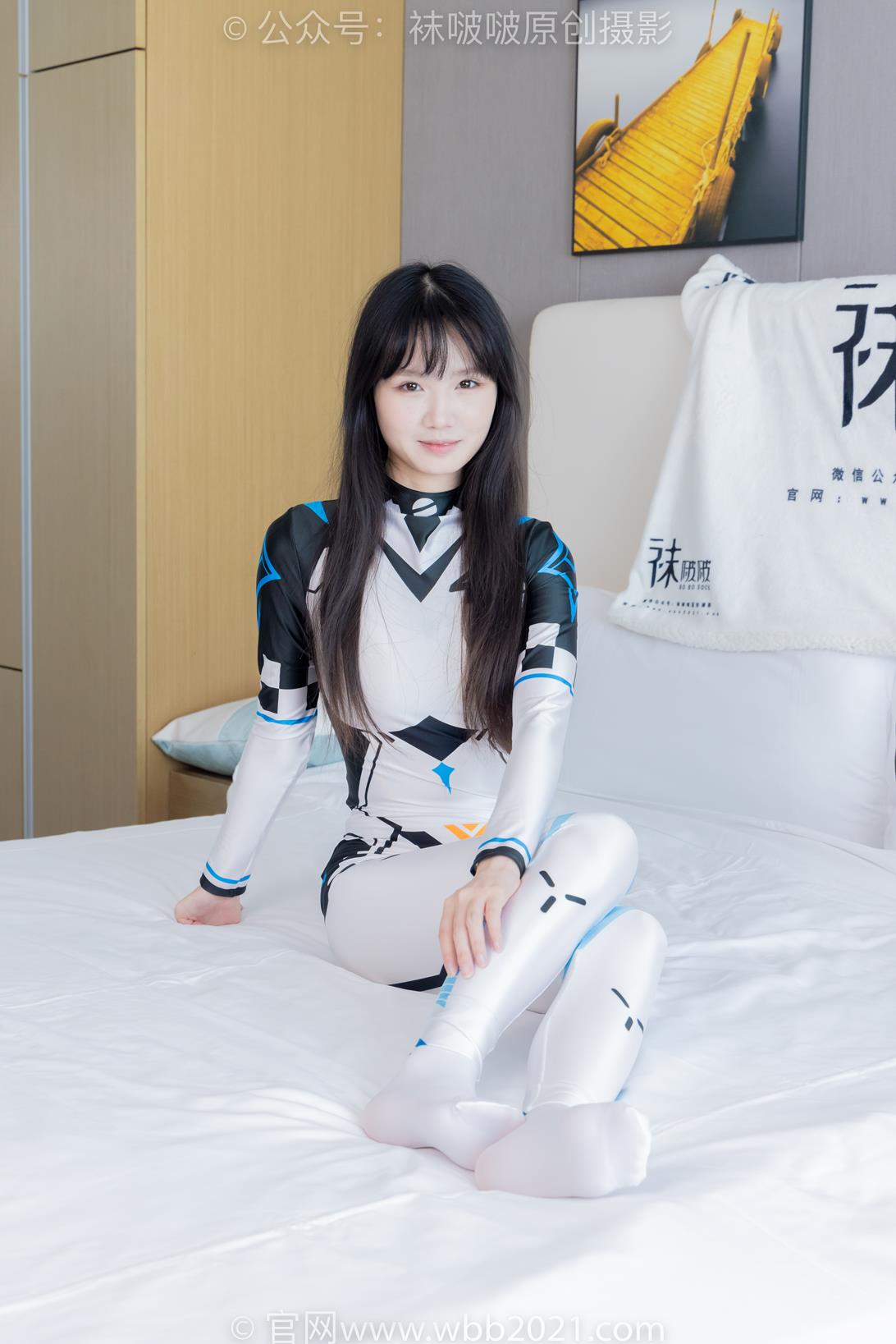 袜啵啵463期：甜甜圈-高跟鞋、厚白丝、裸足、连体衣裤里丝 [140P/1V/5.61G]插图8